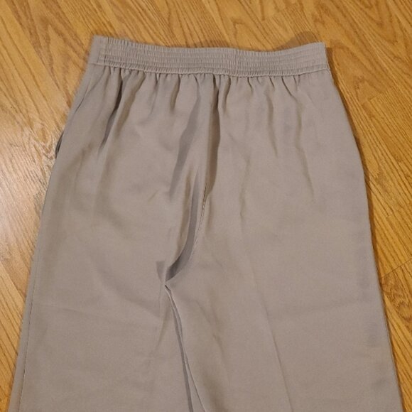 NEW NWT! QUINCE STRETCH CREPE CLASSIC TROUSER PANTS FLAT FRONT WIDE LEG sz 8 - Picture 5 of 6